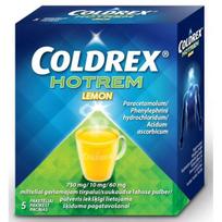 COLDREX HOTREM LEMON 750 mg/10 mg/60 mg milteliai geriamajam tirpalui N5
