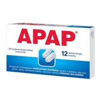 APAP 500 mg plėvele dengtos tabletės N12