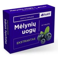VIVAVIT maisto papildas MĖLYNIŲ UOGŲ EKSTRAKTAS, 60 tab.