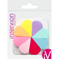 INTERVION makiažo kempinėlės RAINBOW, 8 vnt.