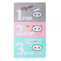 HOLIKA HOLIKA veido kaukių rinkinys PIG NOSE 3 STEP, 1 vnt.