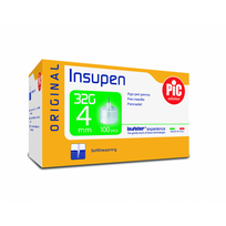 INSUPEN insulino adata, 4 mm, 32G, 100 vnt.