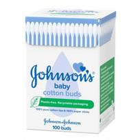 JOHNSONS medvilniniai ausų krapštukai BABY, 100 vnt.