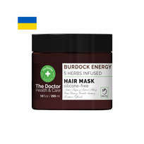 THE DOCTOR plaukų kaukė VARNALĖŠOS JĖGA, 5 rūšių žolelės, 295 ml