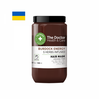 THE DOCTOR plaukų kaukė VARNALĖŠOS JĖGA, 5 rūšių žolelės, 946 ml