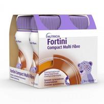 FORTINI gėrimas COMPACT MULTI FIBRE, šokolado skonio, 4 vnt. x 125 ml