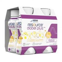 RESOURCE gėrimas DIABET PLUS, vanilės skonio, 4 vnt. x 200 ml