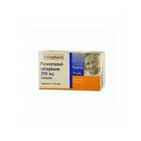 PARACETAMOL-RATIOPHARM 250 mg žvakutės N10