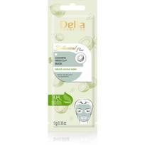 DELIA žaliojo molio kaukė su natūraliu kokosų vandeniu BOTANICAL FLOW, 10 ml