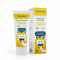 NORDICS dantų pasta vaikams KIDS ORANGE + CLEMENTINE, 50 ml