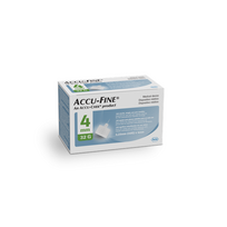 ACCU-FINE adatos PEN NEEDLE, 32 g x 4 mm, 100 vnt.