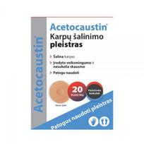 ACETOCAUSTIN karpų šalinimo pleistras, 20 vnt.