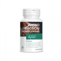 ACORUS BALANCE maisto papildas AMINO RŪGŠČIŲ KOMPLEKSAS BCAA + EAA, 80 kaps.