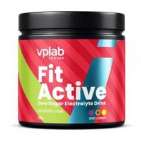 VPLAB elektrolitų gėrimas FIT ACTIVE ZERO, uogų limonado skonio, 200 g