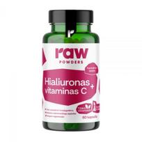 RAW POWDERS maisto papildas HIALURONAS + VITAMINAS C, 60 kaps.