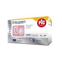 INSUPEN insulino adata ADVANCED, 3,5 mm, 34G, 100 vnt.