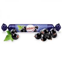 INTACT gliukozė TRAUBENZUCKER, juodųjų serbentų skonio, 40 g