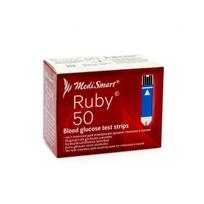 MEDISMART diagnostinės juostelės RUBY, 50 vnt.