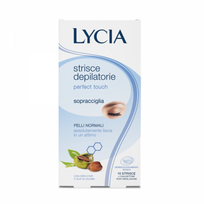 LYCIA depiliacinės vaško juostelės antakių korekcijai PERFECT TOUCH, 16 vnt.