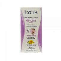 LYCIA depiliacinės vaško juostelės veidui DELICATE TOUCH, 20 vnt.