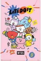 Plakatas BT21 - Lets Do It, 61 × 91,5 cm