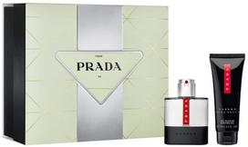 Prada Set Prada: Luna Rossa Carbon, Eau De Toilette, For Men, 50 ml + Luna Rossa Carbon, Revitalized, Shower Gel, Body, 75 ml For Men | 3614274109450 | 3614274109450