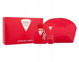 Emanuel Ungaro Set : Diva Rouge, Red + Diva Rouge, Body Lotion, Body, 100 ml + Diva Rouge, Eau De Parfum, For Women, 100 ml For Women | 8052464894710 | 8052464894710