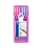 Spalvoti pasteliniai rašikliai STAEDTLER, 0,3 mm, 6 vnt.