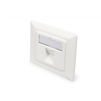 Digitus | Wallplate for Keystone Modules, German type, middle plate 50x50 mm, frame 80x80 mm | DN-93811