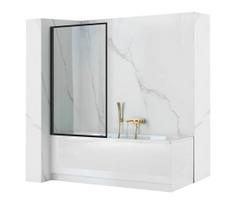 REA-K7632 - Judama vonios pertvara LAGOS 140x70 cm juoda/skaidri