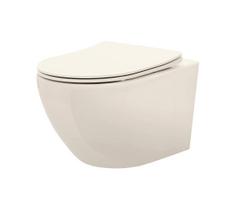 REA-C5500 - Pakabinamas WC su sėdyne CARLO MINI TORNADO RIMLESS keramika/kreminė
