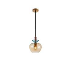 ITALUX PND-31882-1-GD-AMB -Pakabinamas šviestuvas ant laido FANDA 1xE27/40W/230V auksinė/dūminė smėlinė