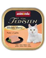 ANIMONDA Vom Feinsten Mild Menue Indyk i łosoś 24x100g pasztet dla kotów