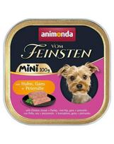 ANIMONDA Vom Feinsten Mini su vištiena, žąsimi ir petražolėmis, 24 x 100 g drėgnas maistas mažų veislių šunims