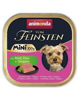 ANIMONDA Vom Feinsten Mini z wołowiną, kaczką i oregano 12x100g mokra karma dla psów małych ras