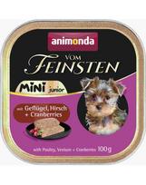 ANIMONDA Vom Feinsten Mini Junior z drobiem, dziczyzną i żurawiną 6x100g mokra karma dla szczeniąt małych ras