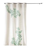 Naktinė užuolaida Douceur d`Interieur Nympa, balta sp./žalia sp., 140 cm x 260 cm