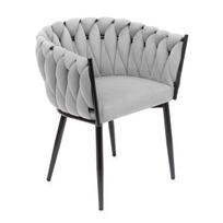 Valgomojo kėdė Homla Prinssi Basic 836874, matinė, pilka sp., 54 cm x 64 cm x 73 cm