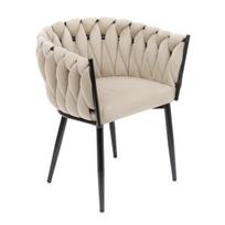 Valgomojo kėdė Homla Prinssi Basic 836881, matinė, smėlio sp., 54 cm x 64 cm x 73 cm
