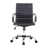 Ofiso kėdė su gofruota apmušalu/atlošu Black | 651002 | 4015867226148