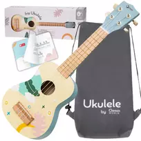 CLASSIC WORLD medinė ukulelės gitara vaikams Mėlyna