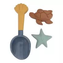Little Dutch paplūdimio rinkinys smėlio formelės Ocean World 3 vnt