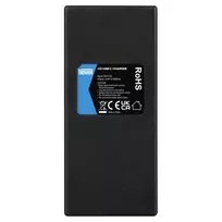 Įkroviklis - Newell CD-USB-C Trijų Kanalų Įkroviklis Canon LP-E6 Baterijoms USB-C, Micro USB, Juodas
