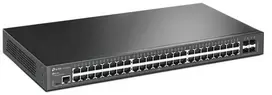 Šakotuvas Tinklo Įranga - TP-Link SG3452X 48-Port 1Gbps Valdomas Jungiklis Juodas