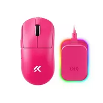 MCHOSE A7 V2 Pro+ Wireless Belaidė Žaidimų Pelė | Rose Raudona