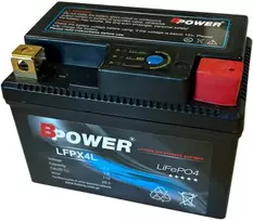 Bpower Akumuliatorius motociklui LiFePO4 1,6Ah 110A 12,8V YTX4L-BS Ličio