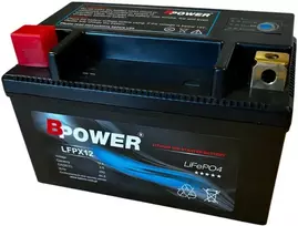 Bpower Akumuliatorius motociklui LiFePO4 3,5Ah 250A 12,8V YTX12BS Ličio