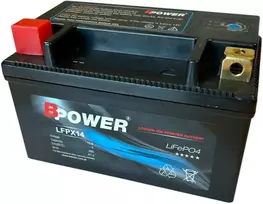 Bpower Akumuliatorius motociklui LiFePO4 4Ah 280A 12,8V YTX14BS Ličio