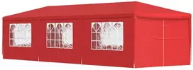 Šventės palapinė 900 x 300 x 255 cm Raudona PE ir plienas