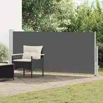 Ištraukiama šoninė užuolaida Antracito 300 x 160 cm Poliesteris